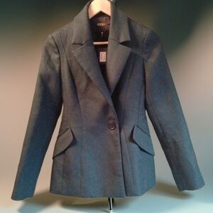 NWT Maje "Veste Structuree A" Vert/Forest Green Structured Jacket Size T36 S